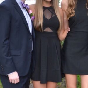 Honey and Rosie Black Sheer Dress